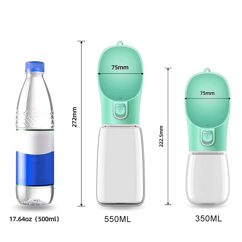 Tragbare Hundewasserflasche für kleine und große Hunde, Schüssel für Spaziergänge im Freien, Welpen, Haustier, Reisewasserflasche, Katzentrinknapf, Hundebedarf