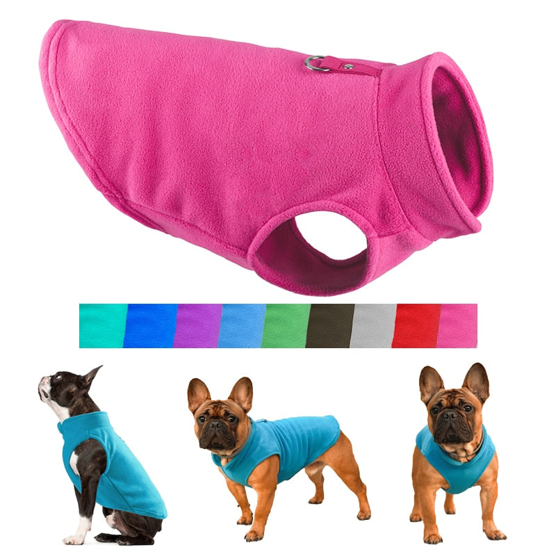 Winter Fleece Haustier Hund Kleidung Welpen Kleidung Französisch Bulldogge Mantel Mops Kostüme Jacke Für Kleine Hunde Chihuahua Weste Yorkie Kätzchen